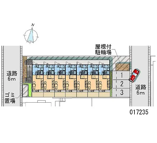 岡山市北区田中 月極駐車場